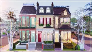 Cozy Townhouse Trio | No CC | The Sims 4 Speed Build