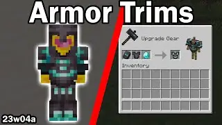 Armor Trims and Smithing Table Changes | Minecraft Snapshot 23w04a