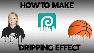 How to make a dripping effect inside Photopea