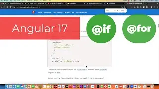 011-Những điểm mới trong Angular 17-@if và @for