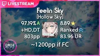 osu! | Mathi | Camellia  - Feelin Sky [Hollow Sky] +HD,DT 97.19% 8xMiss 1813x 803pp (~1200pp if FC)
