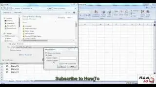 How to set password in Excel Sheet