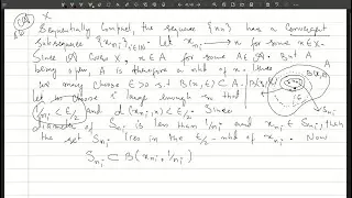 Lec 16. Limit Point Compactness & Sequential Compactness