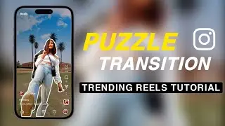 How to Create Puzzle transition video tutorial | trending reels editing tutorial instagram 🔥