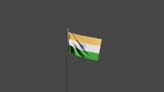 How to make indian flag in blender 2.93