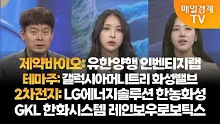 [투자의 눈] 유한양행 인벤티지랩 / 갤럭시아머니트리 화성밸브 / LG에너지솔루션 한농화성 / GKL 한화시스템 레인보우로보틱스 / 김민수 대표, 이주연 대표 / 매일경제TV