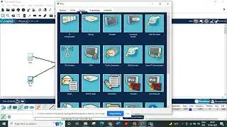 Configuring the IP addresses using the Cisco Packet Tracer