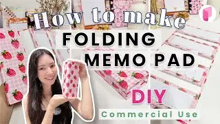 DIY How to make a Folding Memo Pad - Tutorial