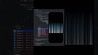 Light ray / matrix animation made with #swiftui