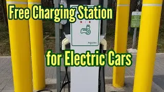 Free Charging Station for Electric Vehicles at the park