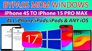 👀✅ MDM Bypass Windows iOS 17/16/15 on Any iPhone/iPad | Remote Management Lock iPad/iPhone Issue Fix