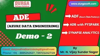 AZURE DATA ENGINEERING tutorials || Demo - 2 || by Mr. N. Vijay Sunder Sagar On 26-07-2024 @10AM IST