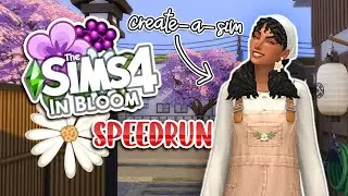 Sims in Bloom SPEEDRUN! | CAS Only Challenge