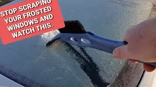 How to clean your frosty car windows quickly.   Stop Scraping your car windows with a scraper