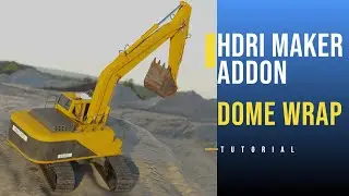 HDRi Maker Addon - Wrap Into the Dome | Blender Tutorial