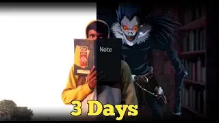I Transform My Self In Death Note Using vfx | Light