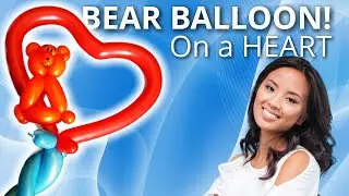 Balloon Animal Bear - Learn How to Make a Teddy Bear Balloon Animal on a Heart