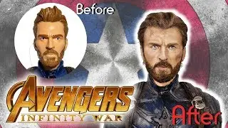 Captain America Custom Doll Avengers Infinity War // Repaint DIY