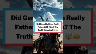 Did Genghis Khan Really Father 500 Kids? The Truth Revealed! 🤯👑 #Shorts #GenghisKhan #evetechtales