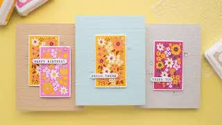 Flower Block Cards with Simon Says Stamp