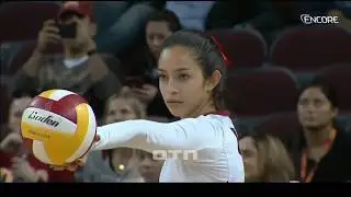 #tb Samantha Bricio (USC) vs California 151127, Senior night