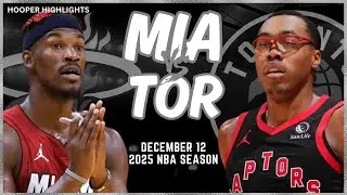 Miami Heat vs Toronto Raptors Full Game Highlights | Dec 12 | 2025 NBA Season