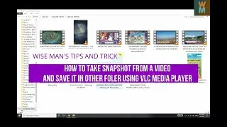 HOW TO TAKE SNAPSHOT FROM A VIDEO AND SAVE IT IN OTHER FOLDER USING VLC MEDIA PLAYER