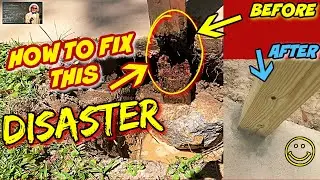 How To RAISE Sinking or Settling 4x4, 4x6, or 6x6 Poles on a Shed, Pole Barn, or Garage!