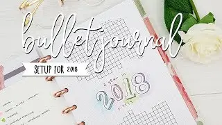 Planner Set-up: 2018 Bullet Journal in Discbound Notebook | Nicole's Journal