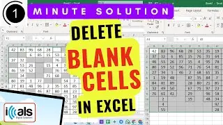 How to Delete Blank Cells in Excel Easily | Microsoft Excel Tips | iCals Digital Solutions | EasyFix