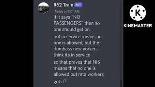 R62 explains what Not in Service means