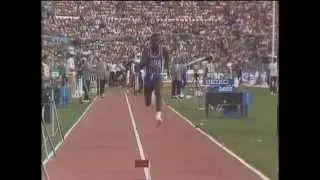 Carl Lewis Long Jump Gold:8.67m.Rome,1987 World Championships