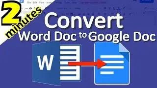 How to Convert a Word Doc to a Google Doc using Google Drive - Distance Remote Learning