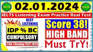 IELTS LISTENING PRACTICE TEST 2023 WITH ANSWERS | 02.01.2024