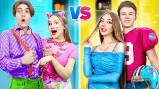 High School vs Child You! Bad Popular vs Good Unpopular Sister