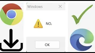 When you try to download Chrome on Microsoft Edge