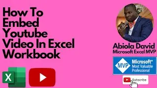 How To Embed Youtube Video in Excel Workbook