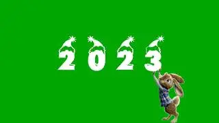 Футаж 2023 на хромакее🌟 Background Year 2023 Green Screen