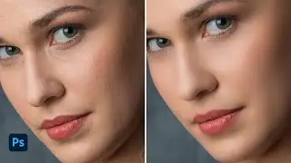 High_ End skin retouch on photoshop in 1 Minute |Photoshop Tutorial