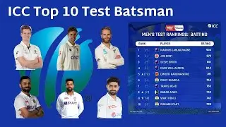 Top 10 Test Batsman 2022 || Marnus Labuschagne becomes No 1 Test batsman