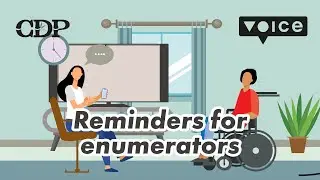 Reminders for enumerators