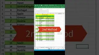 Excel Trick: Sort by Color in Excel!! #shortvideo