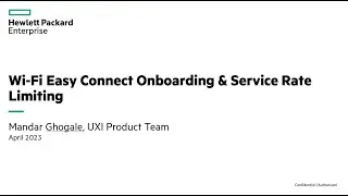 UXI Onboarding Sensors with Wi-Fi Easy Connect & Service Rate Limiting