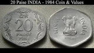 20 Paise INDIA - 1984 Coin & Values