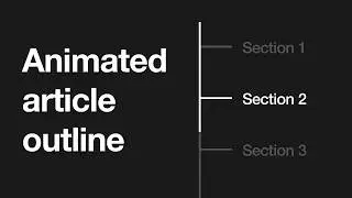 Scrolling table of contents using Framer Motion