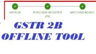 GSTR2B l Matching Offline Tool to Compare ITC autodrafted in GSTR2B  in Telugu../ HARIBABU KHB