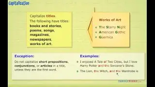 How to Capitalize Titles of Books, Stories, People & More! *COOL* Grammar for Kids