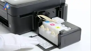 МФУ Epson L350 - заправка и первый запуск