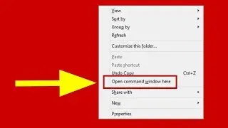 Enable Open Command Window Here option in Windows 10