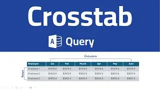 Summarize the Data using Crosstab Query for Forms & Reports